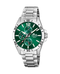 Lotus Classic 18812/7 reloj hombre acero esfera verde multifunción 42mm