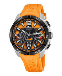 Lotus Classic Cronógrafo 18944/3 reloj hombre acero naranja