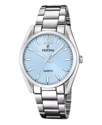 Festina F20622/3 reloj mujer acero inoxidable esfera azul pulsera plateada