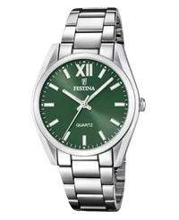 Festina F20622/4 reloj mujer acero inoxidable esfera verde elegante contemporáneo