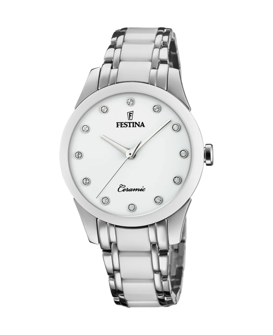 Festina F20499/1 reloj mujer acero inoxidable blanco 35mm esfera blanca