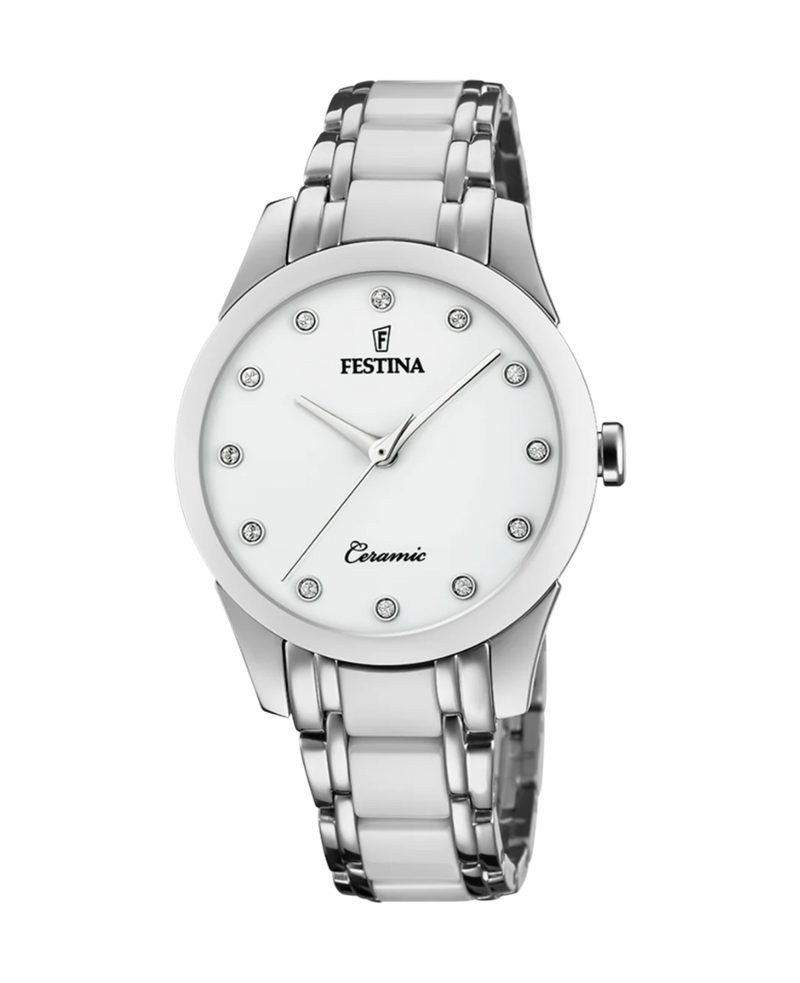 Festina F20499/1 reloj mujer acero inoxidable blanco 35mm esfera blanca
