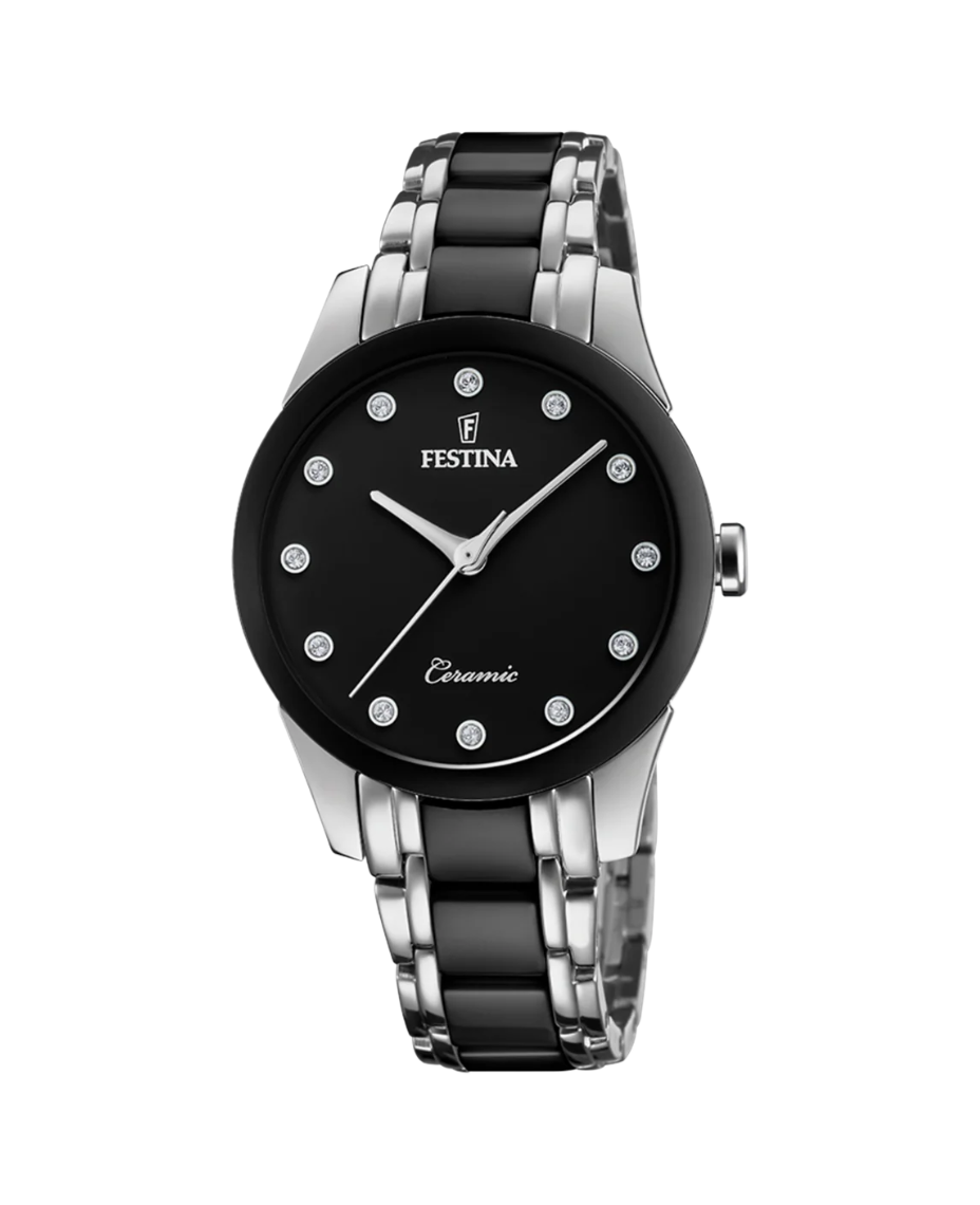 Festina F20499/3 reloj mujer acero inoxidable negro 35mm esfera negra