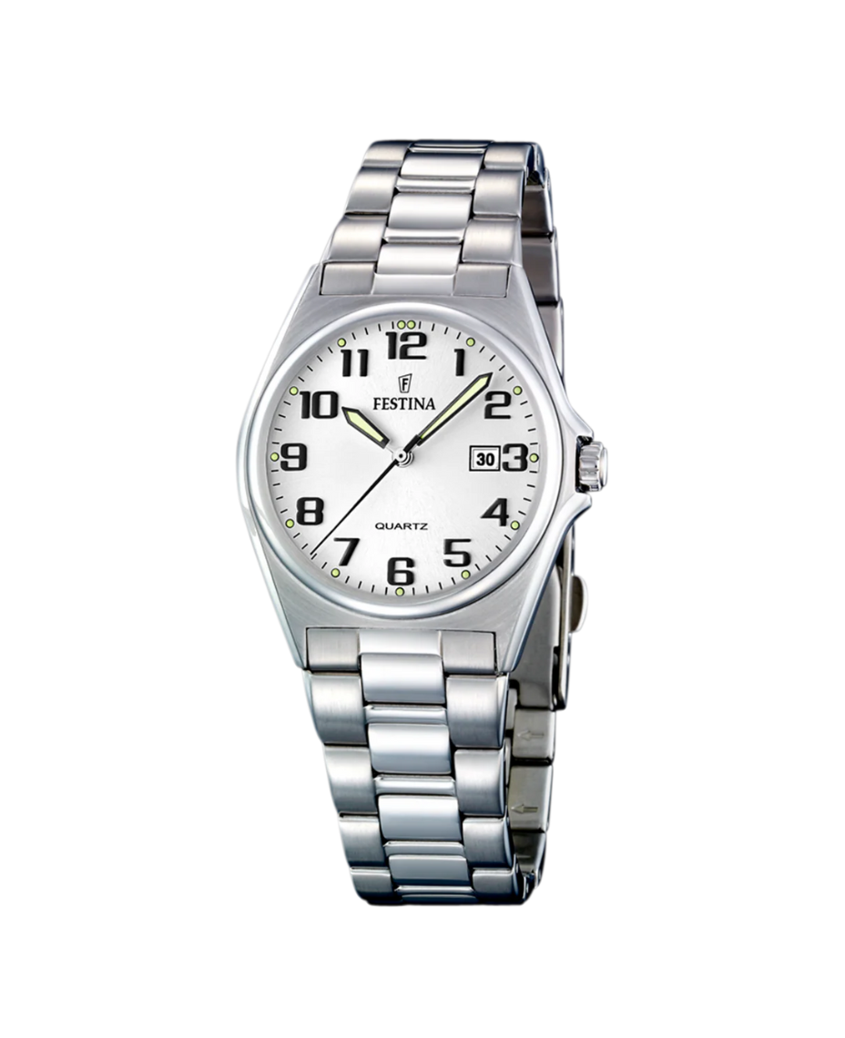 Festina Classics F16375/9 reloj mujer acero inoxidable plateado 31mm esfera plateada