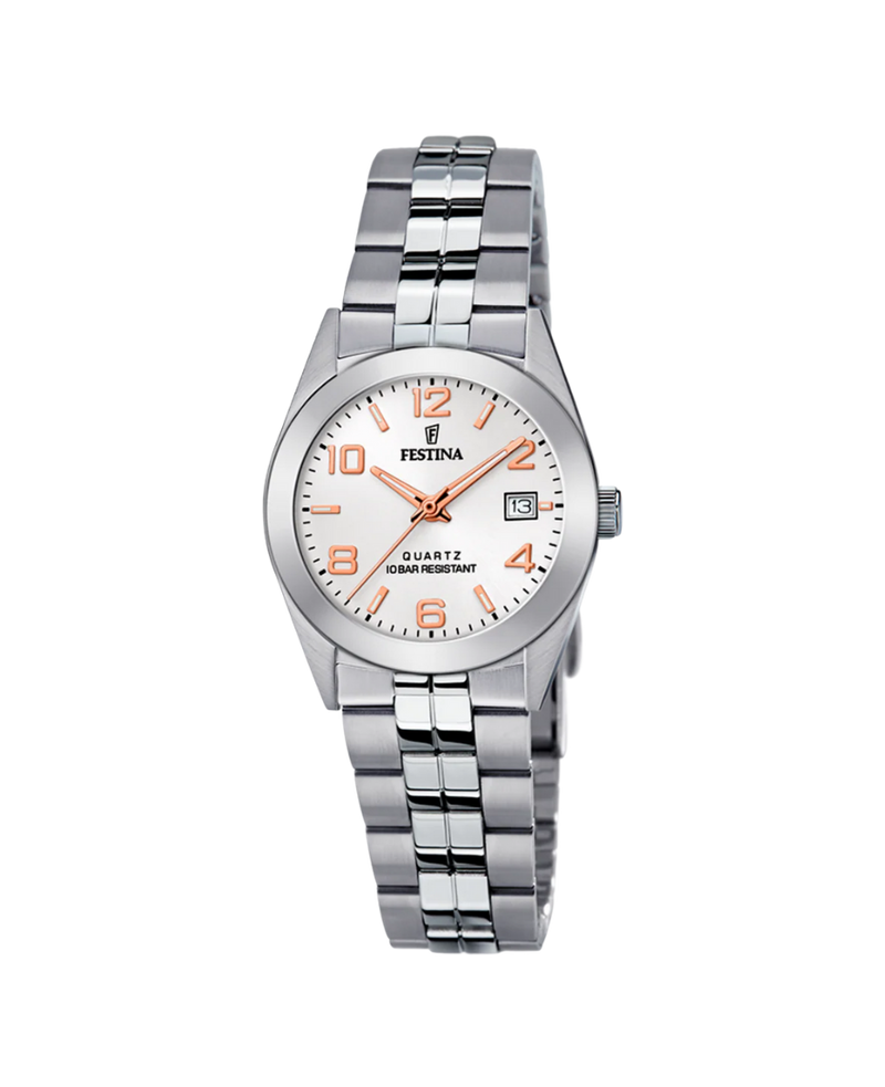 Festina Classics F20438/4 reloj mujer acero inoxidable plateado esfera plateada