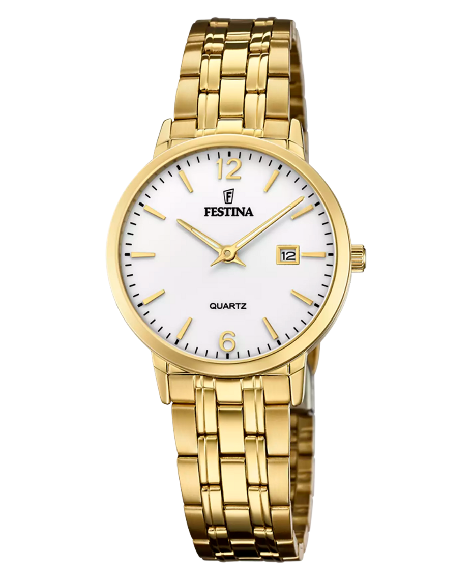 Festina Classics F20514/2 reloj mujer acero bicolor plateado dorado