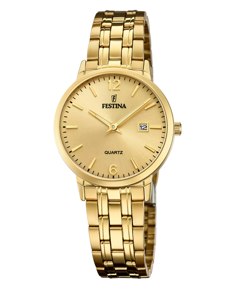 Festina Classics F20514/3 reloj mujer acero beige dorado
