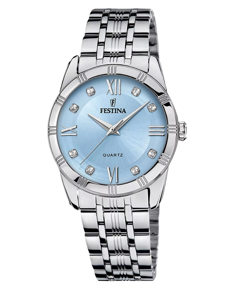 Festina Mademoiselle F16940/E reloj mujer acero azul plateado elegante deportivo