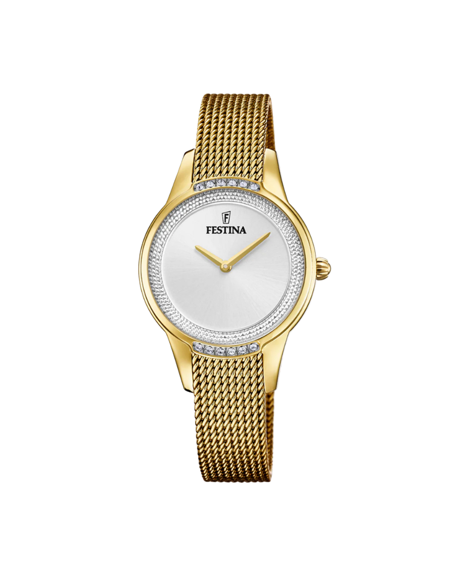 Festina Mademoiselle F20495/1 reloj mujer acero plateado dorado elegante