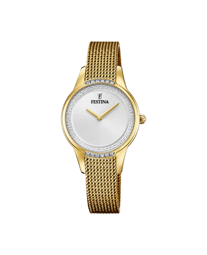 Festina Mademoiselle F20495/1 reloj mujer acero plateado dorado elegante