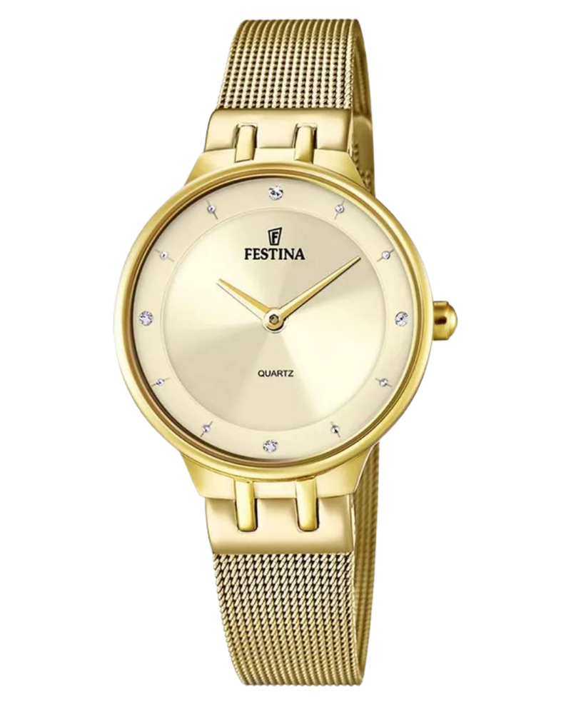 Festina Mademoiselle F20598/2 reloj mujer acero dorado beige
