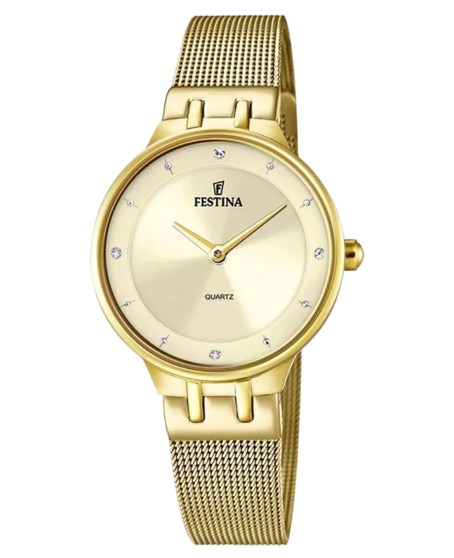 Festina Mademoiselle F20598/2 reloj mujer acero dorado beige