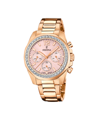 Festina Rainbow Cronógrafo F20639/6 reloj mujer acero rosa esfera rosa