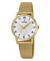 Festina Retro F20573/1 reloj mujer acero plateado elegante clásico
