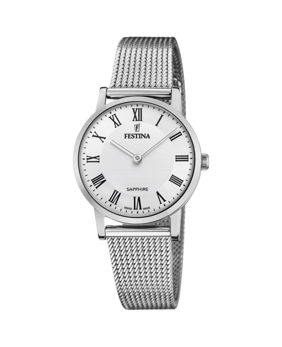 Festina Swiss Made F20015/4 reloj mujer acero blanco manufactura suiza