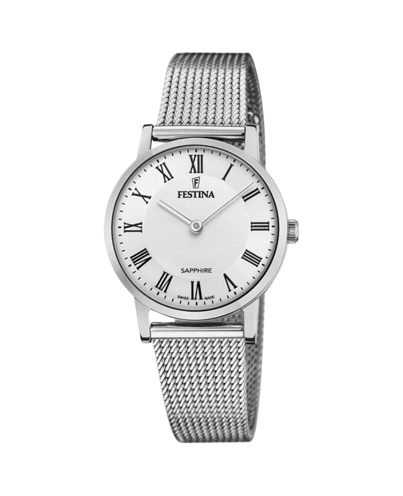 Festina Swiss Made F20015/4 reloj mujer acero blanco manufactura suiza