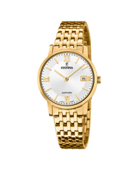 Festina Swiss Made F20021/1 reloj mujer acero plateado dorado bicolor