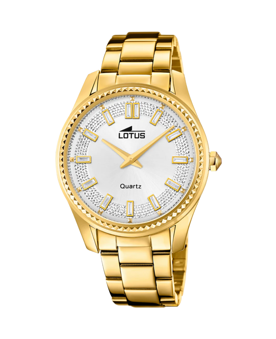 Lotus Bliss 18902/3 reloj mujer acero dorado esfera blanca