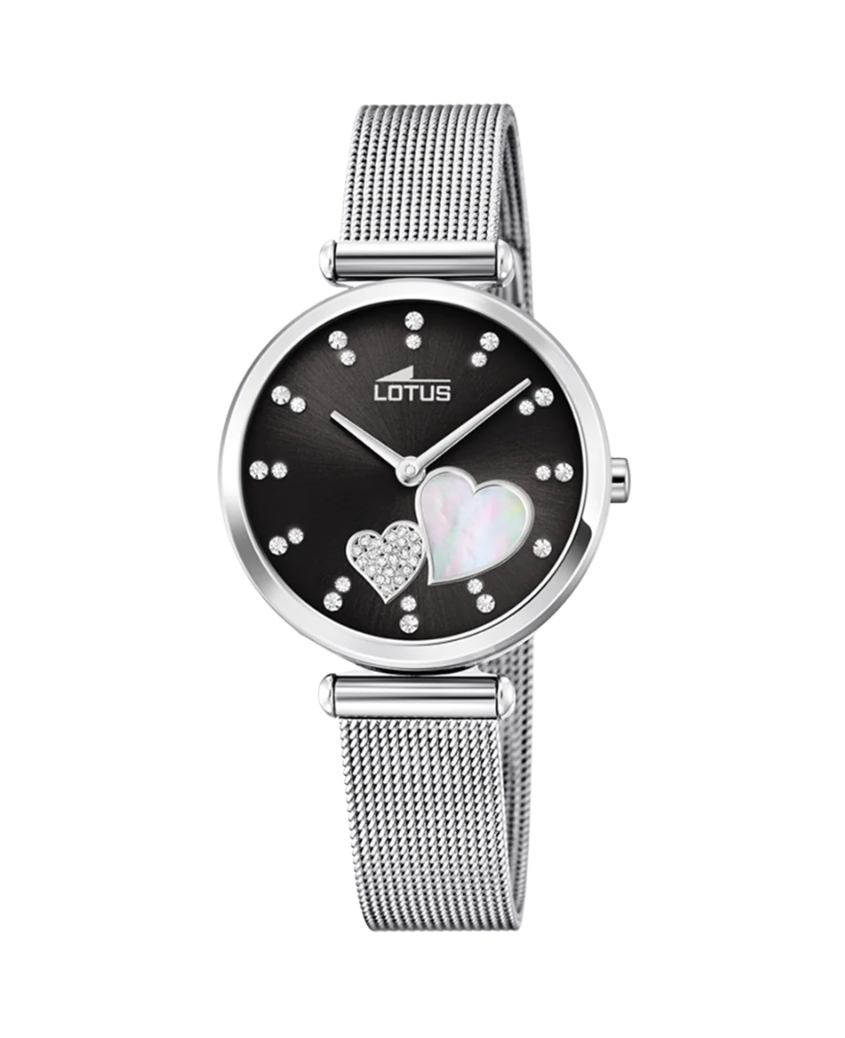 Lotus Bliss 18615/4 reloj mujer acero negro y plateado minimalista elegante