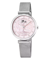 Lotus Bliss 18708/2 reloj mujer acero rosa esfera rosa pulsera plateada