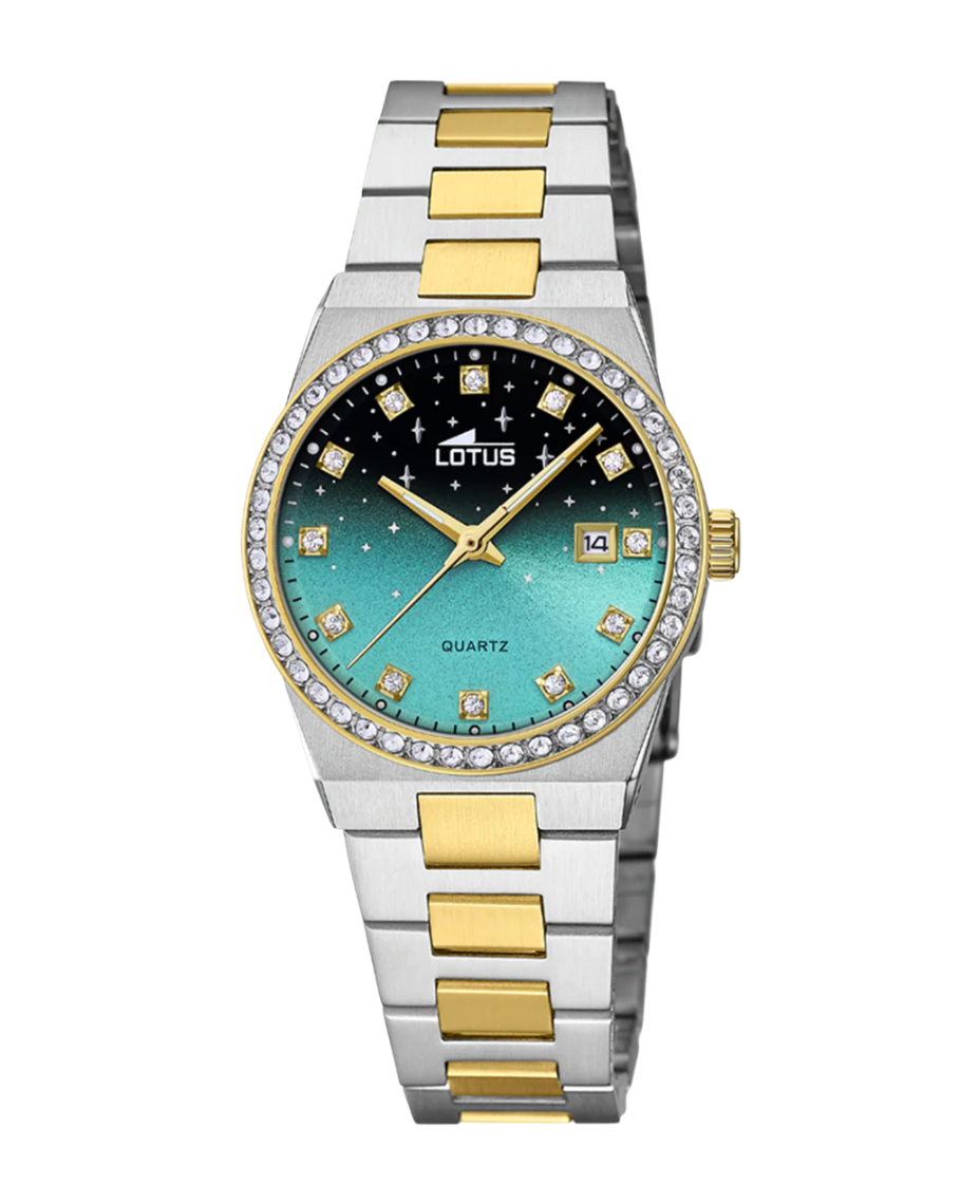 Lotus Freedom 18886/2 reloj mujer acero esfera verde pulsera multicolor