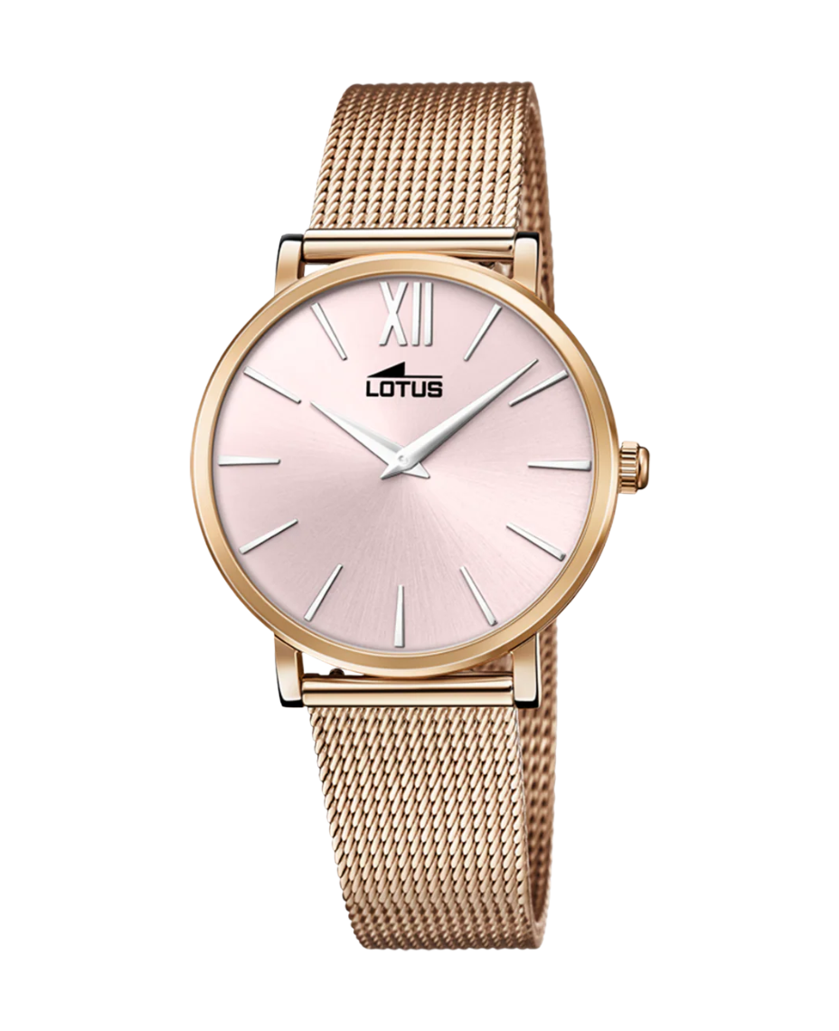 Lotus Classic 18733/1 reloj mujer acero inoxidable rosa 33.5mm esfera rosa pulsera armys