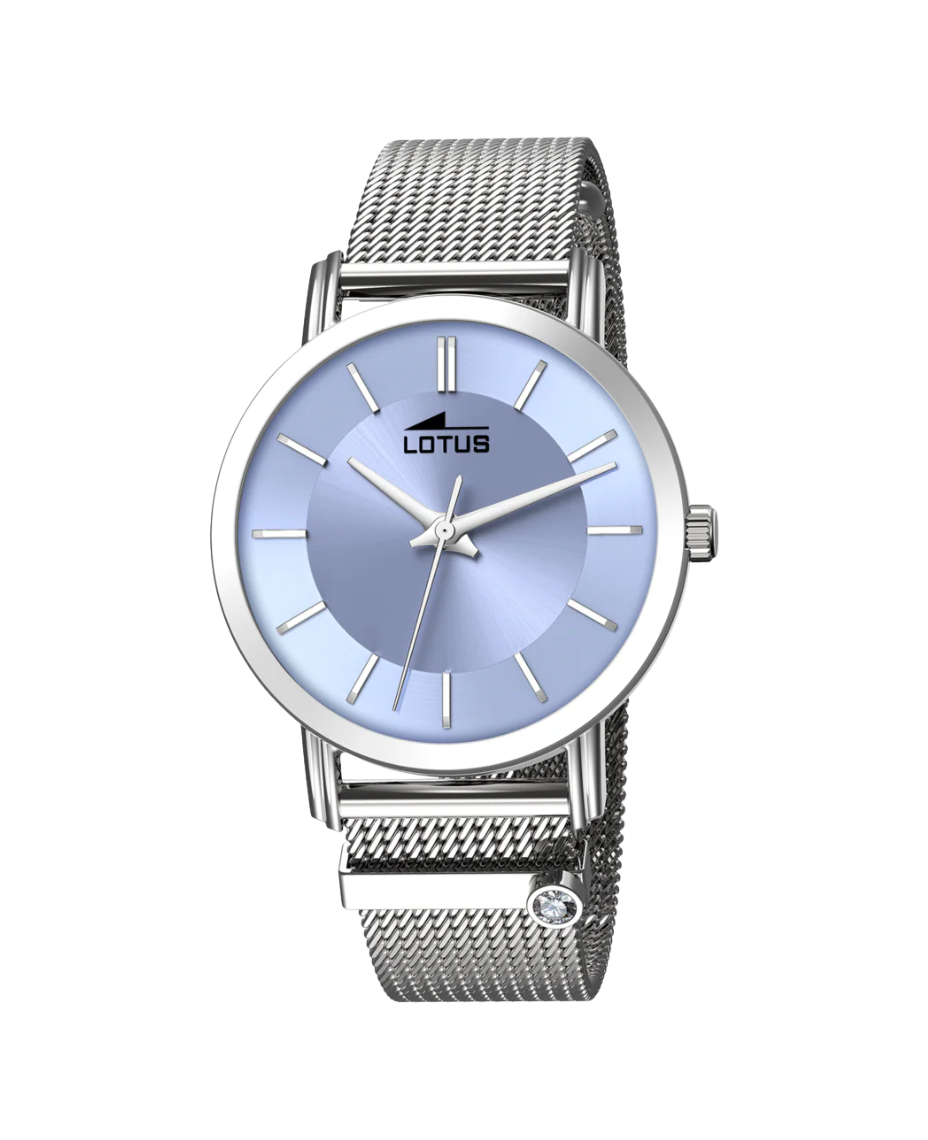 Lotus Classic 18737/3 reloj mujer acero azul plateado elegante