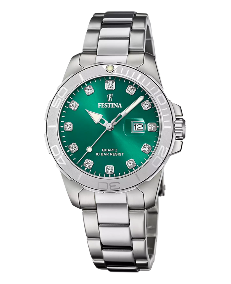 Festina Boyfriend F20503/7 reloj mujer acero inoxidable esfera verde