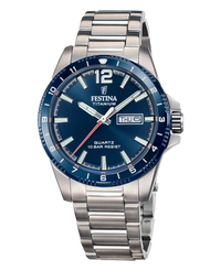 Festina F20698/2 reloj hombre titanio esfera azul gris