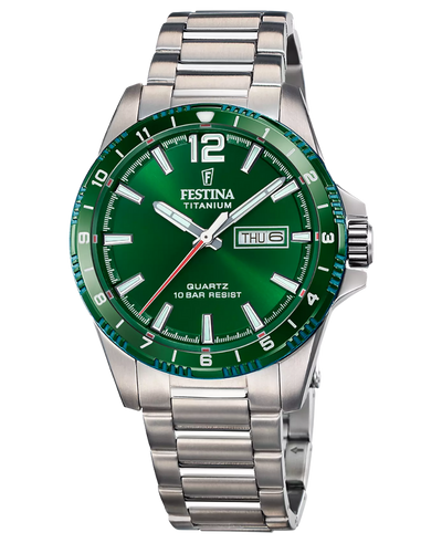 FESTINA CALENDAR TITANIUM F20698/3 GREEN