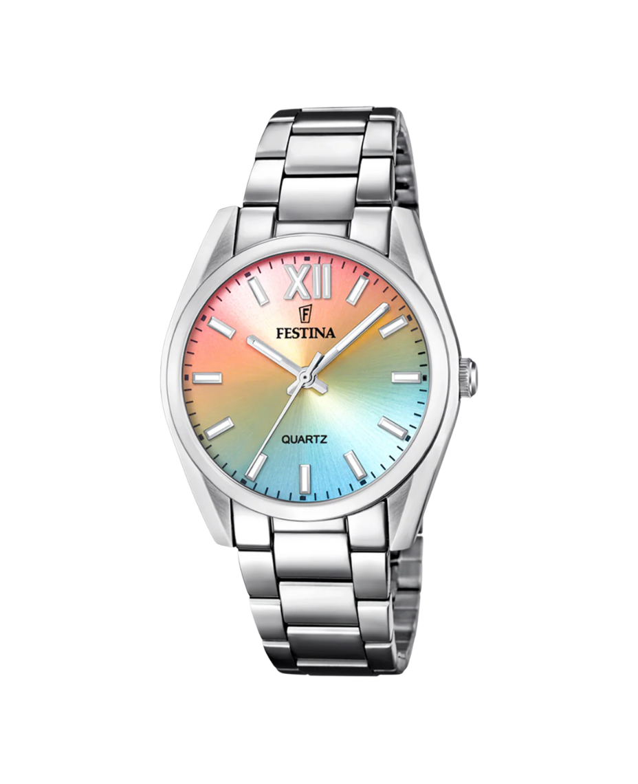 Festina F20622/H reloj mujer acero inoxidable plateado esfera multi