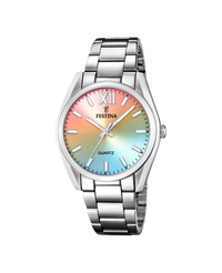 Festina F20622/H reloj mujer acero inoxidable plateado esfera multi