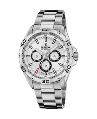 Festina F20623/1 reloj hombre acero multifunción esfera blanca 44.7mm
