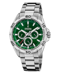 Festina F20623/3 reloj hombre acero multifunción esfera verde 44.7mm pulsera armys