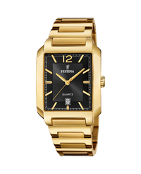Festina F20678/4 reloj hombre acero inoxidable bicolor dorado esfera negra