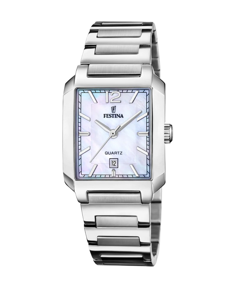 Festina F20679/2 reloj mujer acero inoxidable esfera beige pulsera plateada