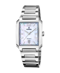 Festina F20679/2 reloj mujer acero inoxidable esfera beige pulsera plateada