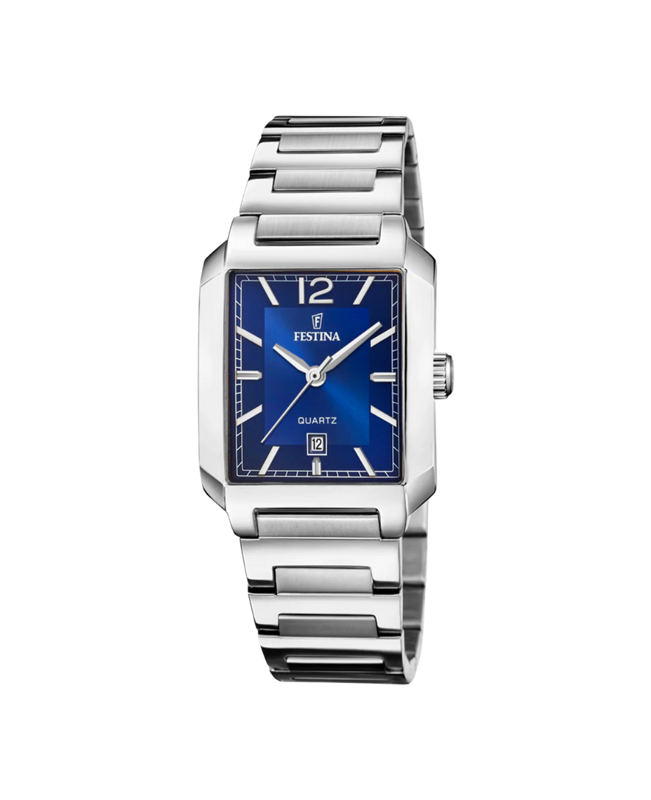 Festina F20679/3 reloj mujer acero inoxidable esfera azul pulsera plateada