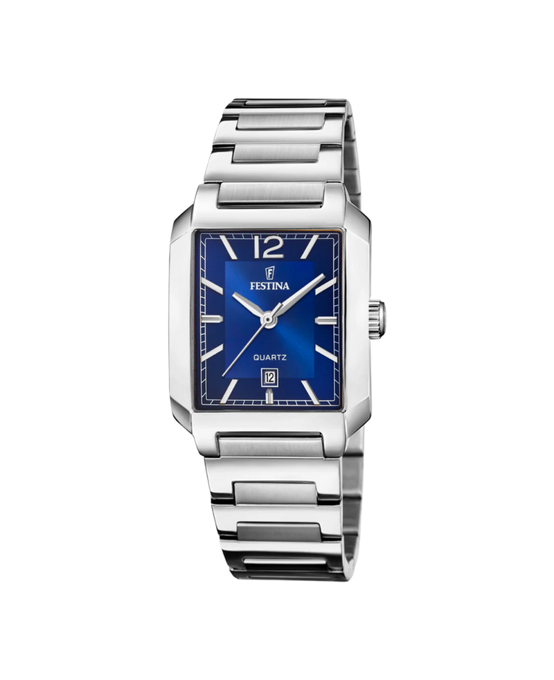 Festina F20679/3 reloj mujer acero inoxidable esfera azul pulsera plateada