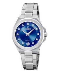 Festina F20700/5 reloj mujer acero inoxidable esfera azul pulsera plateada deportivo elegante
