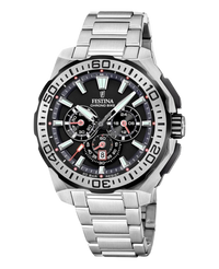 Festina F20724/7 reloj cronógrafo hombre acero inoxidable esfera negra