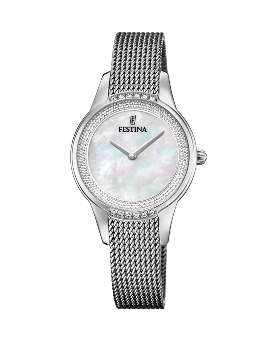 Festina Mademoiselle F20494/4 reloj mujer acero inoxidable plateado esfera beige