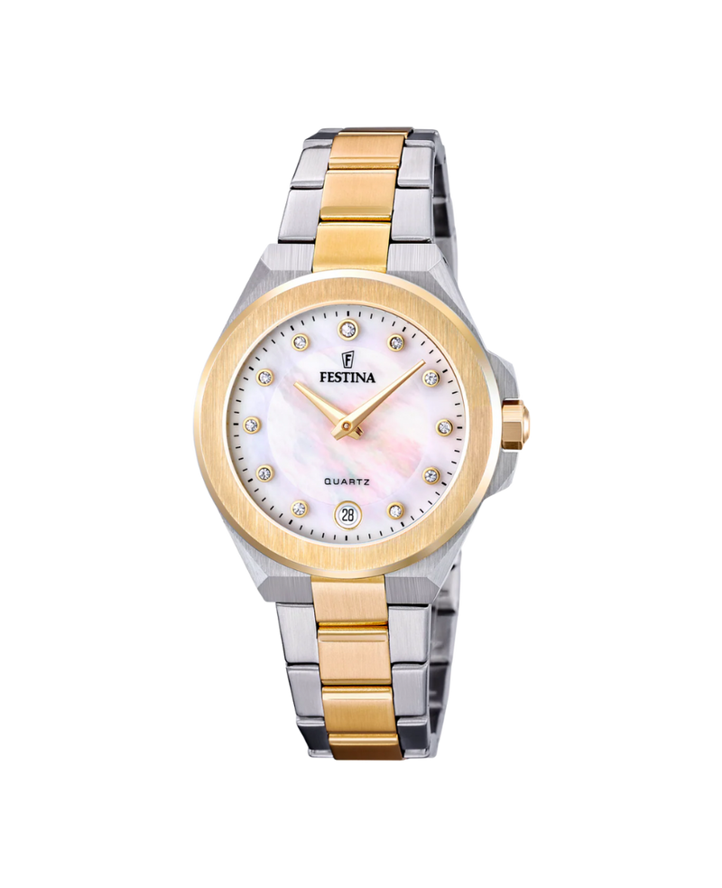 Festina Mademoiselle F20702/1 reloj mujer acero esfera beige pulsera multi