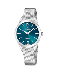 Festina Swiss Made F20076/4 reloj mujer acero esfera verde cristal zafiro