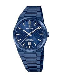 Festina Swiss Made F20078/1 reloj hombre acero azul con esfera azul y cristal zafiro
