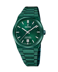 Festina Swiss Made F20079/1 reloj hombre acero verde con esfera deportiva y pulsera Armys