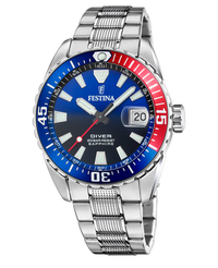 Festina F20669/4 reloj hombre acero inoxidable esfera azul cristal zafiro deportivo