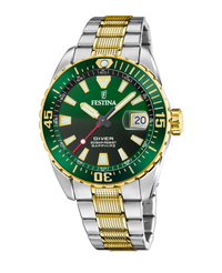Festina F20706/2 reloj hombre acero esfera verde cristal zafiro deportivo