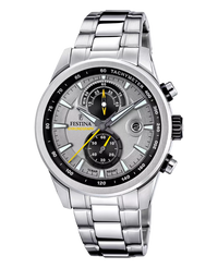 Festina F20694/4 reloj cronógrafo hombre acero inoxidable esfera gris 44mm