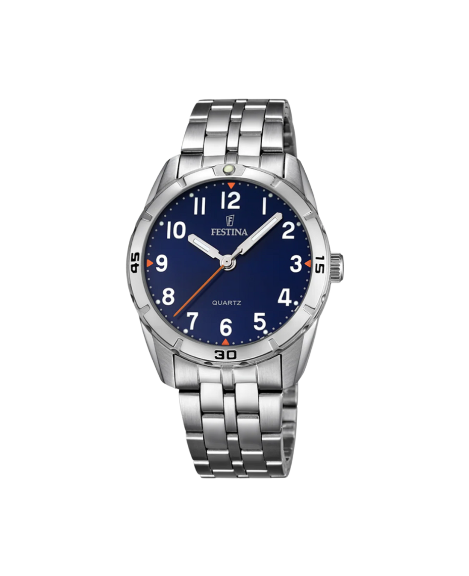 Festina Junior F16907/2 reloj niño acero azul plateado deportivo resistente agua